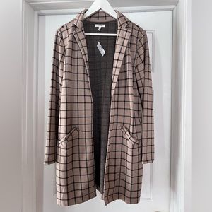 Tan Patterned Cardigan